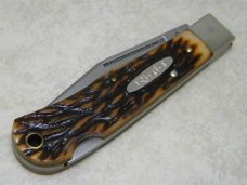 Rigid USA (Made by Camillus) Delrin RG77 Bear Tooth Lockback Knife in Box