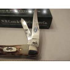 Case XX Stag Tiny Texas Toothpick Blue Scroll 2007 Pattern # 520096 SS Case XX Stag Tiny Texas Toothpick Blue Scroll 2007 Pattern # 520096 SS