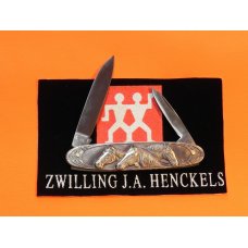 Vintage J A Henckels 2 Blade Gents Knife w/ Horse Heads on Metal Handles -Limited Edition Vintage J A Henckels 2 Blade Gents Knife w/ Horse Heads on Metal Handles -Limited Edition