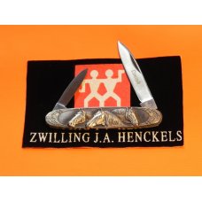 Vintage J A Henckels 2 Blade Gents Knife w/ Horse Heads on Metal Handles -Limited Edition Vintage J A Henckels 2 Blade Gents Knife w/ Horse Heads on Metal Handles -Limited Edition