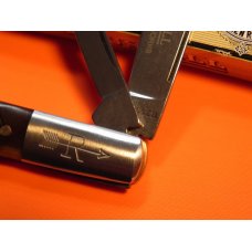 Russell (Green River Works) Barlow Pocket Knife w/ Brown Bone Handles & Blade Etching -NOS w/ Box Russell (Green River Works) Barlow Pocket Knife w/ Brown Bone Handles & Blade Etching -NOS w/ Box