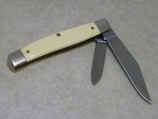 Old Cutler USA Smooth White 521 Carbon Steel Jack Knife in Box
