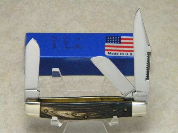 Old Cutler USA (Made by Colonial) Horn Stockman Knife in Box Old Cutler USA (Made by Colonial) Horn Stockman Knife in Box