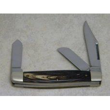 Old Cutler USA (Made by Colonial) Horn Stockman Knife in Box Old Cutler USA (Made by Colonial) Horn Stockman Knife in Box
