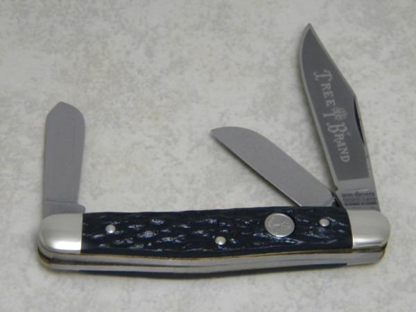 Heinr Boker & Co. Baumwerk Solingen Germany Alemania Tree Brand Jigged Black Large Stockman Knife Heinr Boker & Co. Baumwerk Solingen Germany Alemania Tree Brand Jigged Black Large Stockman Knife