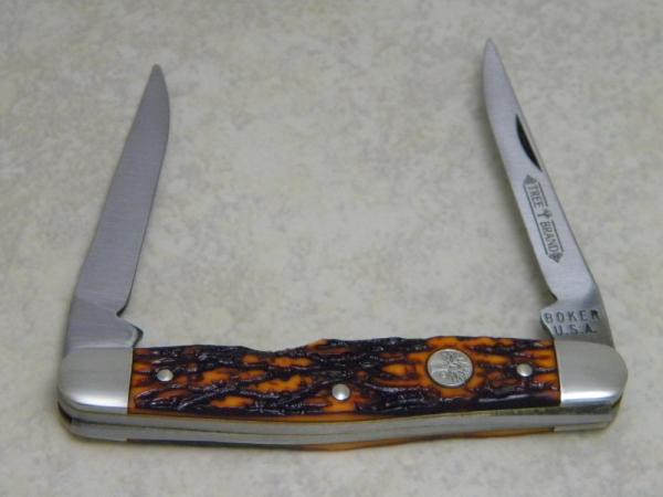 Boker USA Tree Brand Imitation Stag 9572 Muskrat Knife Boker USA Tree Brand Imitation Stag 9572 Muskrat Knife