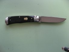 SCHATT & MORGAN #3 EXPRESS AUTO BUFFALO HORN DROP POINT 