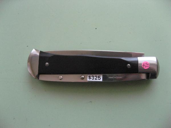 SCHATT & MORGAN #3 EXPRESS AUTO BUFFALO HORN DROP POINT 