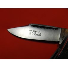 I*XL Barlow Pocket Knife w/ Black Lip Pearl & fiery Multi-Colored Handles -I*XL Blade Etch-IXL -NOS