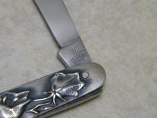 J.A. Henckels Germany Friodur Inox Metal Vine of Flowers Pen Knife J.A. Henckels Germany Friodur Inox Metal Vine of Flowers Pen Knife