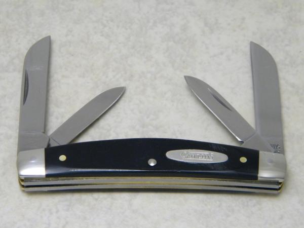 Camillus New York USA Slick Black Medium Congress Knife
