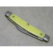 Camillus New York USA Yellow "Rough Cut" Small Congress Knife Camillus New York USA Yellow "Rough Cut" Small Congress Knife