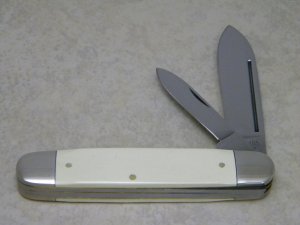 Camillus New York USA White #23 Jumbo Cigar Jack Knife