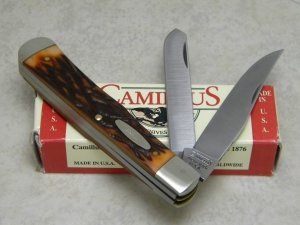 Camillus New York USA 717S  Jigged Delrin Trapper Knife NIB