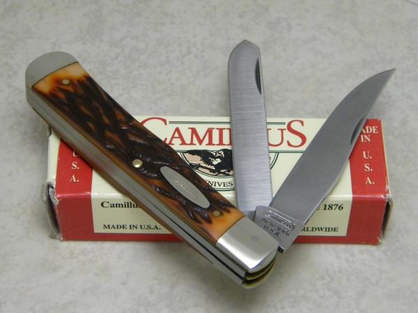 Camillus New York USA 717S  Jigged Delrin Trapper Knife NIB