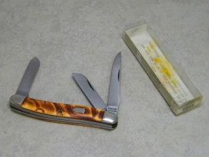 Schrade USA 896K Pretty Delrin Stockman Knife New in Tube