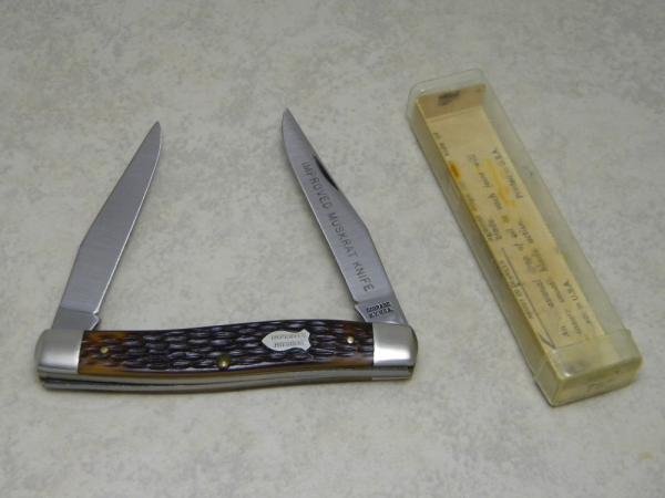 Schrade NY USA Delrin 787 "Improved Muskrat" Knife New in Tube