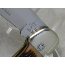 Queen Steel USA 44B Delrin Folding Hunter Push-Lock Knife NIB Queen Steel USA 44B Delrin Folding Hunter Push-Lock Knife NIB
