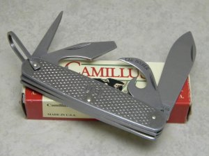 Camillus USA 2001 Metal U.S. United States Military Utility Camp Knife NIB