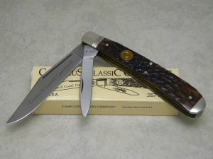 Camillus NY USA CCC-4 Bone Classic Cartridge Bone .257 ROBERTS Banana Trapper Knife in Box