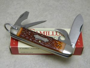 Camillus New York USA Jigged Delrin Scout / Camp / Utility Knife NIB