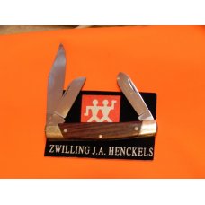 J A Henckels 3 Blade Stockman with Wood Handles and some blade etching- Nice one to use or admire! J A Henckels 3 Blade Stockman with Wood Handles and some blade etching- Nice one to use or admire!