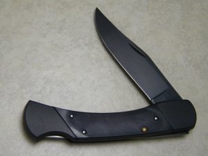 Ranger Prov., USA (By Colonial) LB125 Black on Black Lockback Knife