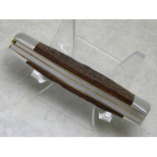 Ka-Bar Olean, NY Jigged Wood Gunstock Jack Knife c.1980 Club Knife Ka-Bar Olean, NY Jigged Wood Gunstock Jack Knife c.1980 Club Knife