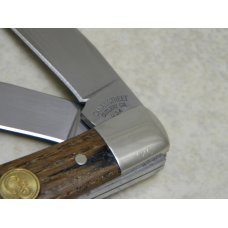 Canal Street Cutlery Co. USA Reclaimed American Chestnut 215104 Trapper Knife in Box c.2010 Canal Street Cutlery Co. USA Reclaimed American Chestnut 215104 Trapper Knife in Box c.2010