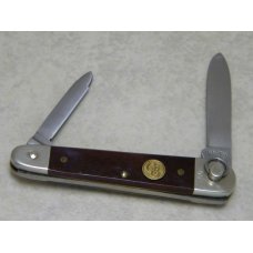 Canal Street Cutlery Co. USA Smooth Brown Bone Ring Open Pen Knife in Box Canal Street Cutlery Co. USA Smooth Brown Bone Ring Open Pen Knife in Box