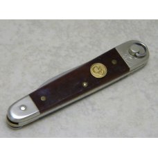 Canal Street Cutlery Co. USA Smooth Brown Bone Ring Open Pen Knife in Box Canal Street Cutlery Co. USA Smooth Brown Bone Ring Open Pen Knife in Box