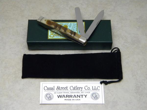 Canal Street Cutlery Co. USA Exterior Rams Horn Doctors Knife in Box Canal Street Cutlery Co. USA Exterior Rams Horn Doctors Knife in Box