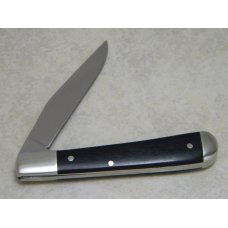Canal Street Cutlery Co. USA Ebony Item # 1151274 Half Moon Trapper Knife in Box c.2008 Canal Street Cutlery Co. USA Ebony Item # 1151274 Half Moon Trapper Knife in Box c.2008