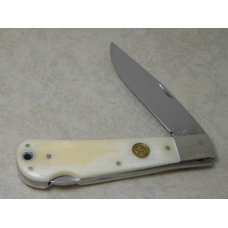 Canal Street Cutlery Co. USA Antique Ivory Bone 1134549 Squeeze Lockback Knife & Pouch in Box c.2012 Canal Street Cutlery Co. USA Antique Ivory Bone 1134549 Squeeze Lockback Knife & Pouch in Box c.2012