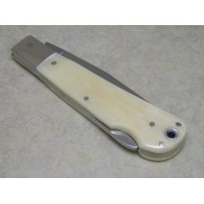 Canal Street Cutlery Co. USA Antique Ivory Bone 1134549 Squeeze Lockback Knife & Pouch in Box c.2012 Canal Street Cutlery Co. USA Antique Ivory Bone 1134549 Squeeze Lockback Knife & Pouch in Box c.2012