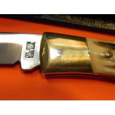 Orig USA Colonel Coon Folding Lock Back Hunter Pocket Knife w/ Great Stag Handles -NOS w/ Sheath Orig USA Colonel Coon Folding Lock Back Hunter Pocket Knife w/ Great Stag Handles -NOS w/ Sheath