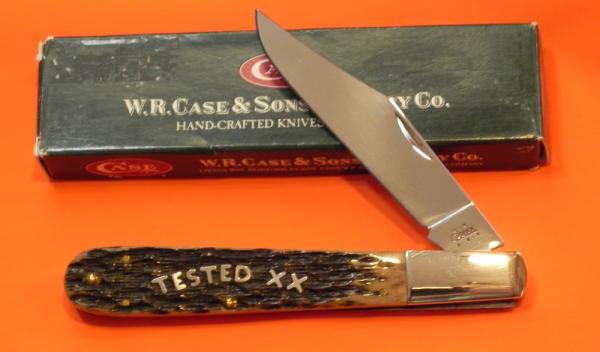 2003 Case XX Grand Daddy Barlow w Midnight Bone Handles & TESTED XX Letters Shield -5" Closed 2003 Case XX Grand Daddy Barlow w Midnight Bone Handles & TESTED XX Letters Shield -5" Closed