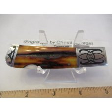 Frank Centofante Engraved By Christi George Red Stag Lock Back Frank Centofante Engraved By Christi George Red Stag Lock Back