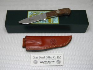 Canal Street Cutlery Co. USA Reclaimed Chestnut 179115 D'Holder Fixed Blade Sheath Knife in Box