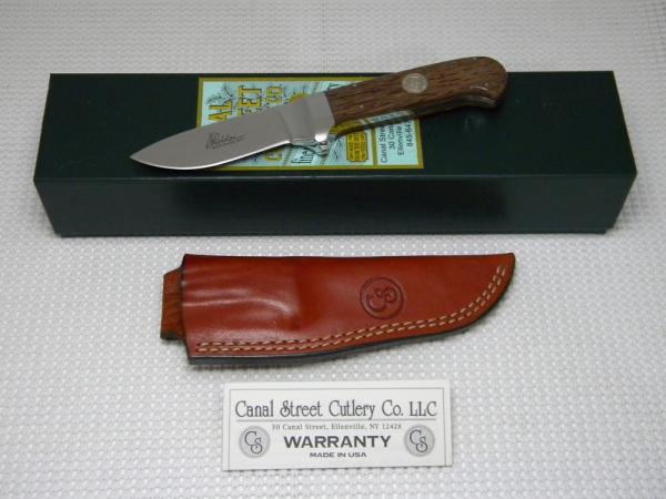 Canal Street Cutlery Co. USA Reclaimed Chestnut 179115 D'Holder Fixed Blade Sheath Knife in Box Canal Street Cutlery Co. USA Reclaimed Chestnut 179115 D'Holder Fixed Blade Sheath Knife in Box