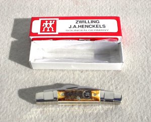 NEW IN BOX ZWILLING J.A. HENCKELS Solingen HK-21 Germany Stag Congress Knife