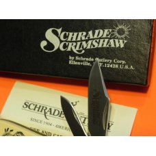 Vintage Schrade Scrimshaw 2 Blade Barlow (SC506) w Puppy Laying w Duck Nature Scene +Fancy Bolsters Vintage Schrade Scrimshaw 2 Blade Barlow (SC506) w Puppy Laying w Duck Nature Scene +Fancy Bolsters