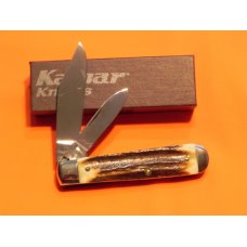 Vintage Ka-Bar (Cigar Jack) Pocket Knife (Model # 1190) with Fantastic Stag Handles -NOS Vintage Ka-Bar (Cigar Jack) Pocket Knife (Model # 1190) with Fantastic Stag Handles -NOS