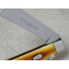 Schatt & Morgan Titusville PA. 2009 Series XIX October Harvest Smooth Bone 04162C Rope Knife in Box