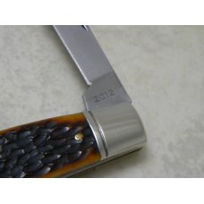 Queen City 2012 Aged Honey Amber Stag Bone #31 Large 2 Blade Congress Knife in Box Queen City 2012 Aged Honey Amber Stag Bone #31 Large 2 Blade Congress Knife in Box