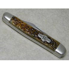 Schatt & Morgan New York 2006 Premier Series 043154 Golden Aged Jigged Bone Whittler Knife in Box Schatt & Morgan New York 2006 Premier Series 043154 Golden Aged Jigged Bone Whittler Knife in Box