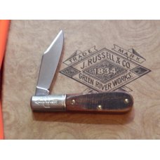 1998 Russell (Green River Works) 3 & 3/8" Barlow Knife with Great Bone Handles -NOS 1998 Russell (Green River Works) 3 & 3/8" Barlow Knife with Great Bone Handles -NOS