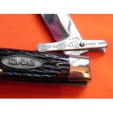 Ka-Bar Cheetah Pocket Knife w/ Beautiful Red Bone Handles -Dog Head on Swing Guard -NM/M & NOS Ka-Bar Cheetah Pocket Knife w/ Beautiful Red Bone Handles -Dog Head on Swing Guard -NM/M & NOS