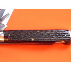 Ka-Bar Cheetah Pocket Knife w/ Beautiful Red Bone Handles -Dog Head on Swing Guard -NM/M & NOS Ka-Bar Cheetah Pocket Knife w/ Beautiful Red Bone Handles -Dog Head on Swing Guard -NM/M & NOS