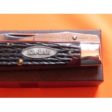 Ka-Bar Cheetah Pocket Knife w/ Beautiful Red Bone Handles -Dog Head on Swing Guard -NM/M & NOS Ka-Bar Cheetah Pocket Knife w/ Beautiful Red Bone Handles -Dog Head on Swing Guard -NM/M & NOS